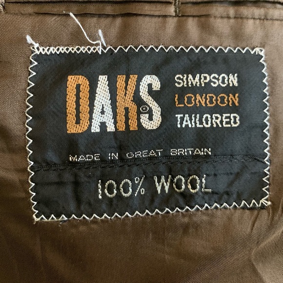 DAKS London Men’s Size 42R Multicolored Pinstripes Single Breasted Blazer - Picture 5 of 8